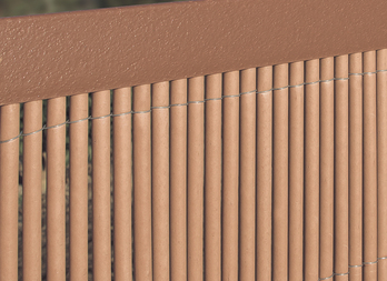 U-shaped finishing profile for PVC VIMET LOP fence