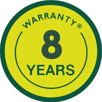 Warranty 8 years