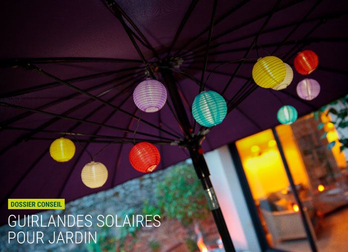Des guirlandes solaires pour éclairer votre jardin