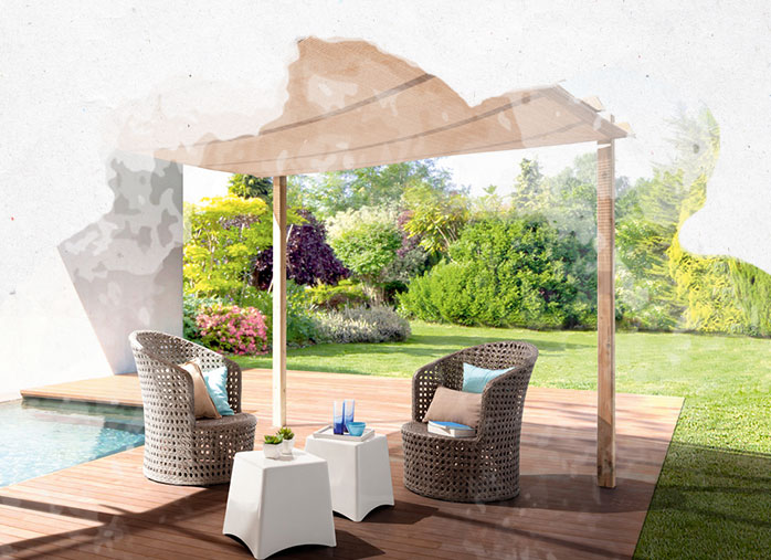 Voile d’ombrage pour pergola et terrasse