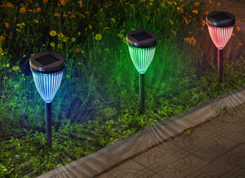 Spot solaire Scoop avec Leds, en acier, borne à planter, Nortène