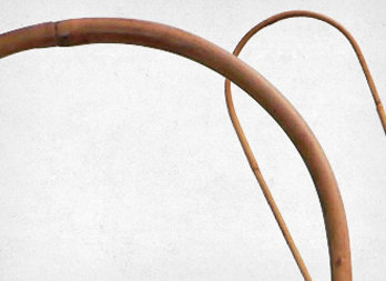 Arched bamboo stake
