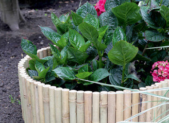 Roll made up of bamboo sections