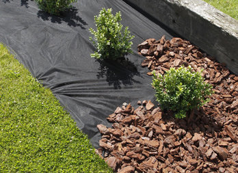 Toile de paillage tissée en polypropylène, anti-UV, pour haies, massifs,  vendue au mètre - ISI-Jardin