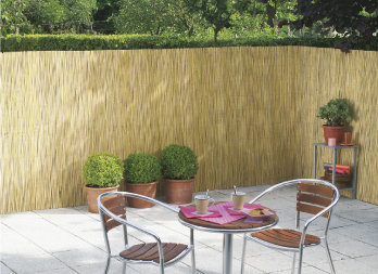 Nature - Canisse en bambous naturel fendu - 2 x 5 m