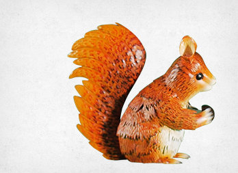 Écureuil décoratif stylisé