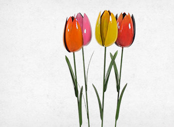 Tulipe décorative stylisée