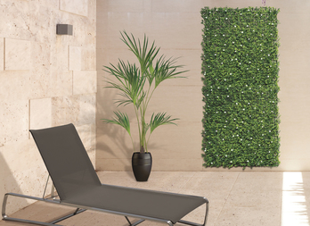 Mur Végétal Synthétique Imitation Fleurs de Jasmin avec Certification Classe B de Résistance au Feu