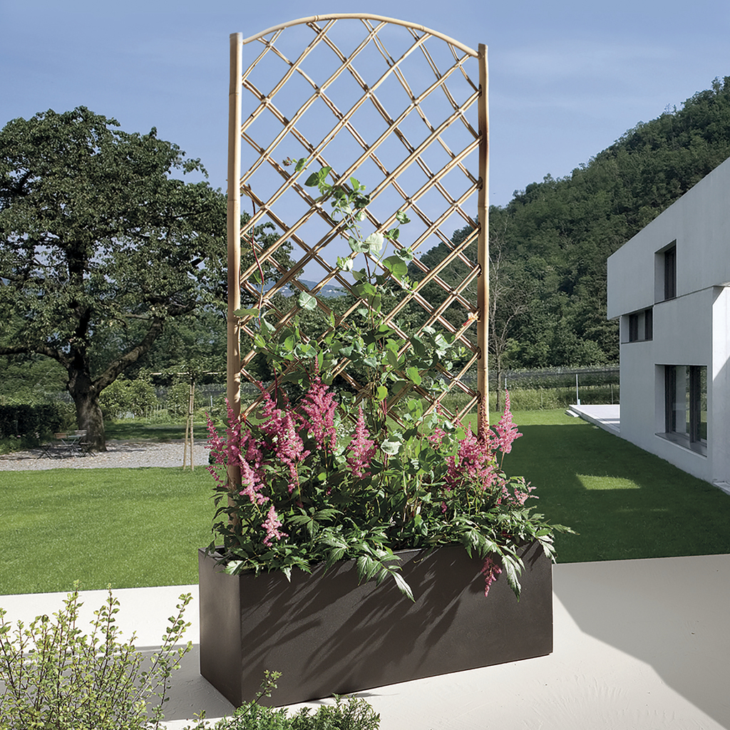 Bamboo Arch Panel Treillis En Bambou Nortene