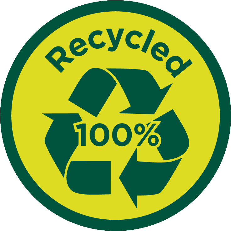 100% gerecycled