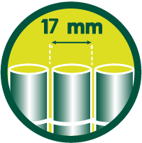 17 mm Lattenmaat