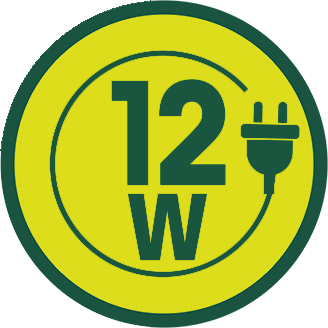12 W