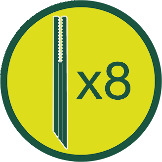 8 FIXATIONS BORDURE