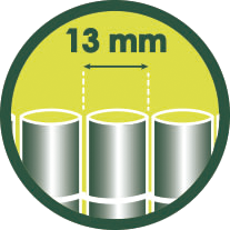 13 mm Tamaño de las lamas